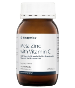 Metazinc with Vitamin C, metagenics meta zinc with vit c, zinc and vitamin c supplement