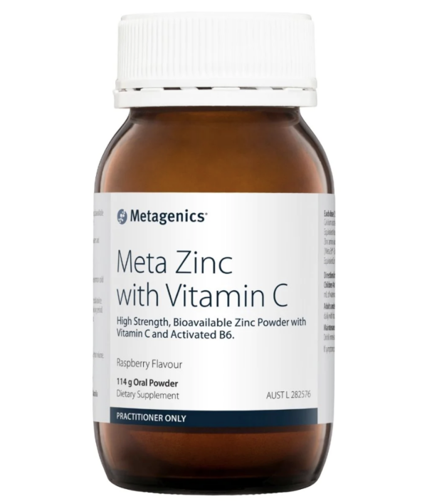 metagenics Metazinc with Vitamin C, metagenics meta zinc with vit c, zinc and vitamin c supplement