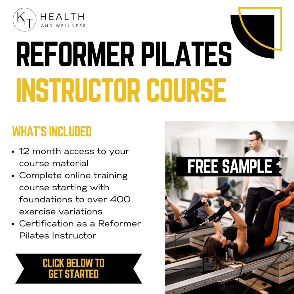 free reformer pilates course, reformer pilates instructor course free sample