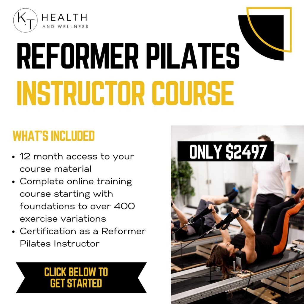 KT Reformer Pilates Instructor Training, reformer pilates teacher qualification, reformer pilates qualification