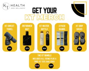 Teenager reformer pilates pack, kt health reformer pilates pack, teenager pilates socks, teenager pilates accessories