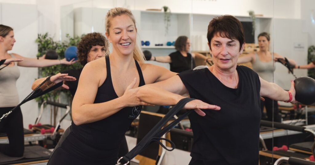 pilates for seniors, fall prevention pilates, reformer pilates for seniors, reformer pilates menai